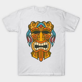 Funny Tribal Tiki Head T-Shirt